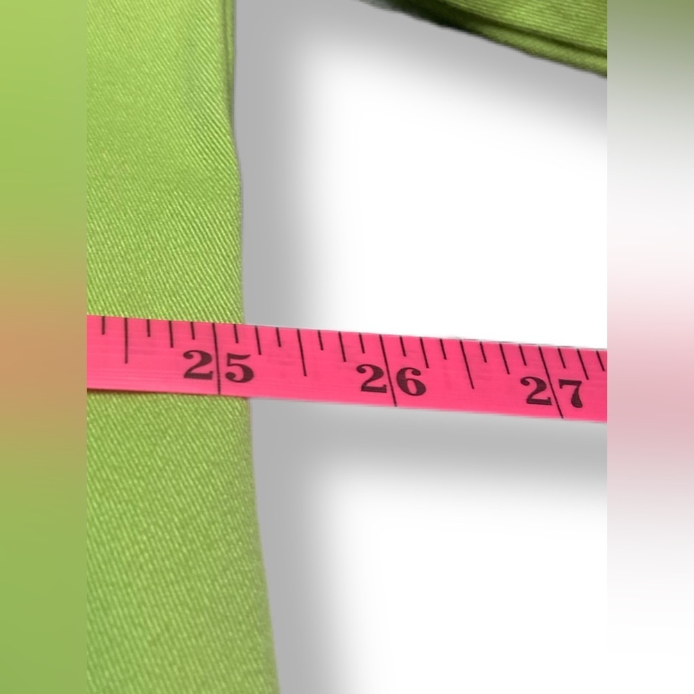 Denim & Co. Green Button Shacket Down Floral Accent Cottagecore 3/4 Sleeve‎ BB52 - Picture 7 of 8